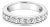 One Carat Channel Set Diamond Wedding Band 14k White Gold, Size 5.75 For Sale