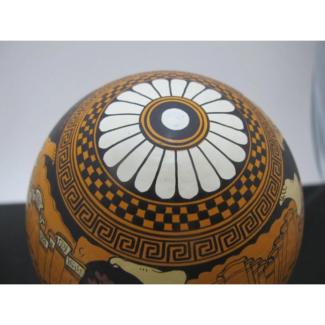 Paint Yiannis Nomikos Exekias Homoerotic Mythology Large Handpainted Art Egg 1976 For Sale - Image 7 of 10