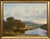 Mountain Lake Oil Painting of a Loch in the Scottish Highlands by British Artist 1980 Circa For Sale