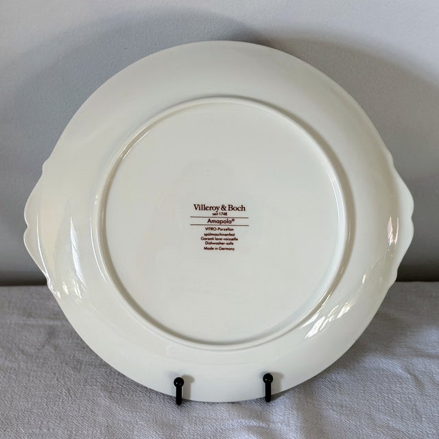 Villeroy & Boch 'Amapola' Handled Cake Plate For Sale In Saint Louis - Image 6 of 7