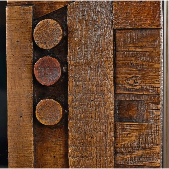 Lane Furniture Vintage 1970s Lane Brutalist Double Wall Mirror Geometric Paul Evans Style For Sale - Image 4 of 9