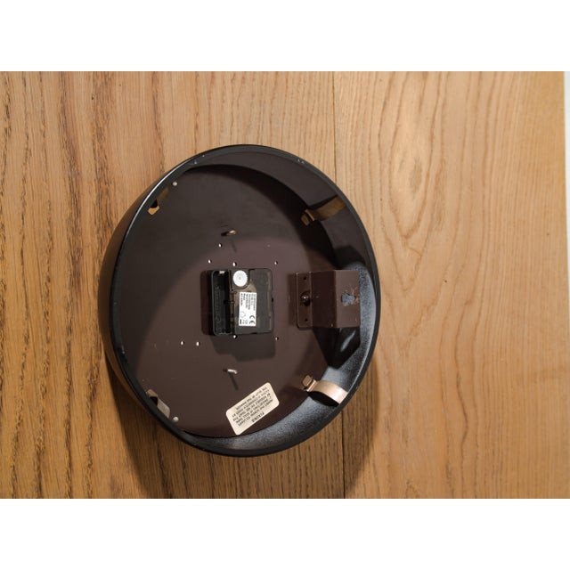 Clock in Black from Gent of Leicester, England, 1960s For Sale - Image 3 of 11