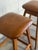Vamdrup Stolefabrik Vamdrup Stolefabrik Teak and Leather Bar Stools Set of 2 Danish Mid-Century Modern 1970s For Sale - Image 4 of 10
