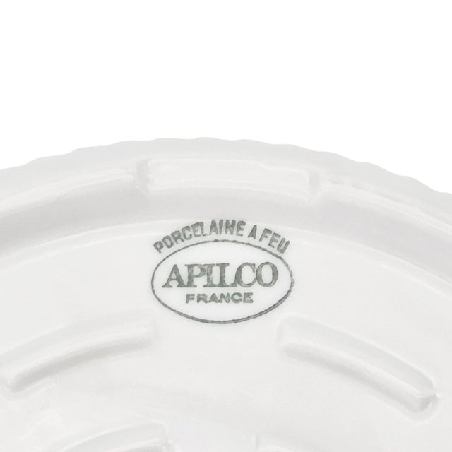 Vintage Apilco French Porcelain Soufflé Dish, Porcelaine À Feu For Sale - Image 10 of 10