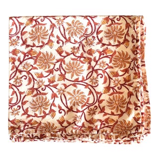 Indian Block-Print Napkins - Set of 6 For Sale