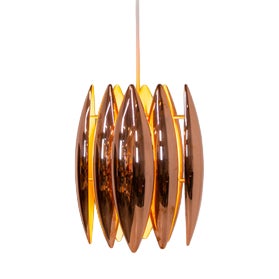 Copper Kastor Pendant Lamp by Jo Hammerborg For Sale