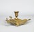 Vintage Solid Brass Leaf Candlestick Holder For Sale - Image 4 of 8