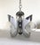 Metal Mid-Century Modern Chandelier in Metal Chrome and Glass, 1970 For Sale - Image 7 of 18