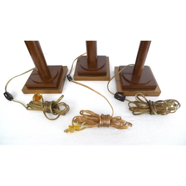 Mid 20th Century Vintage Kostka Table Lamps, De Stijl Movement - Set of 3 For Sale - Image 11 of 13