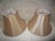 Traditional Pair of Fabric Bell Shaped Beige Lamp Shades 12.5" X 17" X 8" For Sale - Image 3 of 7