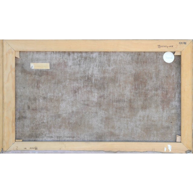 Mid Century Industrial Scene and Church Ruins Russian Cityscape by A. Verbitski For Sale In Monterey, CA - Image 6 of 6