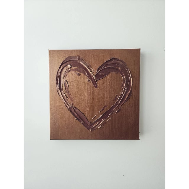 Copper Heart Painting For Sale - Image 4 of 8