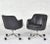 1980s Nicos Zographos Gray Leather Office/Desk Chairs, 1980 For Sale - Image 5 of 13