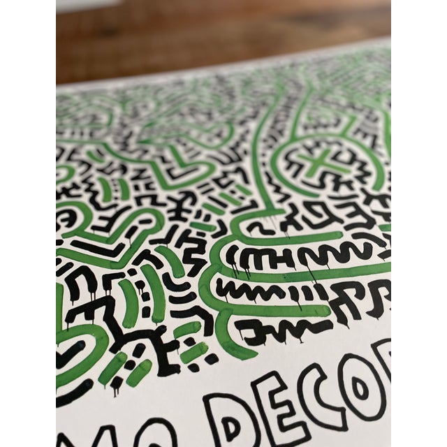 Paper Keith Haring (1958-1990), Homo Decorans, 1985, Anniversary Poster Louisiana Archive, 2018, Printed in Denmark For Sale - Image 7 of 10