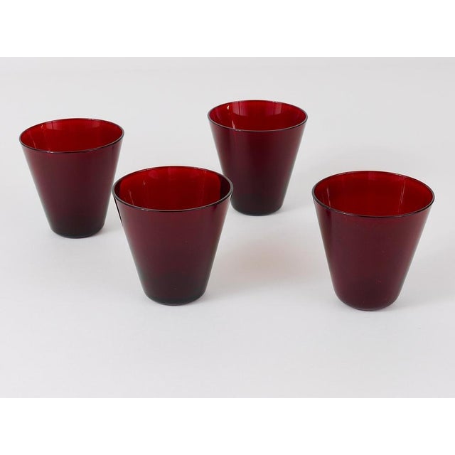 Mid-Century Modern Mid-Century Drinking Glasses by Kaj Franck for Nuutajarvi Nottsjo Finland, 1950s, Set of 4 For Sale - Image 3 of 14