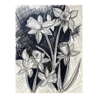 1950s Virginia Spencer Daffodil Still Life For Sale