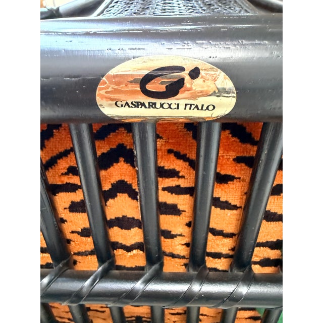 Desk Set with Jokhang Tiger Velvet Cushions from Gasparucci Italo, Italy, 1970s, Set of 3 For Sale - Image 13 of 14