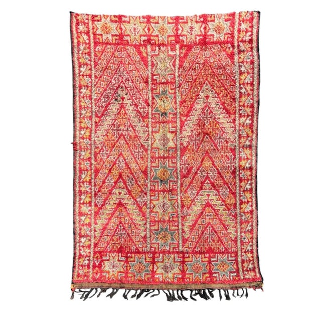 Vintage Boujad Berber Rug with Geometric Tribal Masterpiece, 1990s For Sale - Image 11 of 11