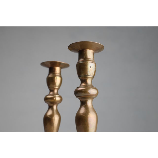 Antique French Copper Candlesticks, 1890s, Set of 2 For Sale - Image 5 of 11