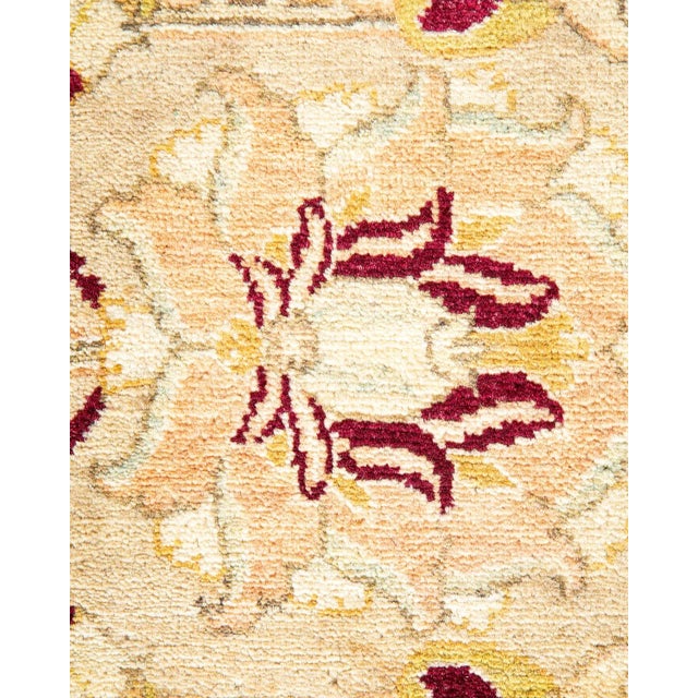 Traditional Mogul, One-of-a-Kind Hand-Knotted Area Rug in Yellow, 8' 3" x 10' 1" For Sale - Image 3 of 8