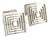 1990s Pair of Tiffany & Co Estate Mens Cufflinks Sterling Silver For Sale