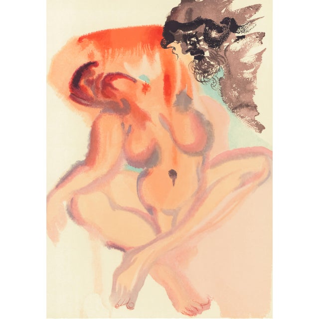Original engraving from Salvador Dalí’s "The Divine Comedy" published by Editions d’Art Les Heures Claires, Paris, in...