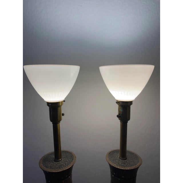 1960s Mid-Century Ceramic Table Lamps by Reglor of California - a Pair For Sale - Image 9 of 10