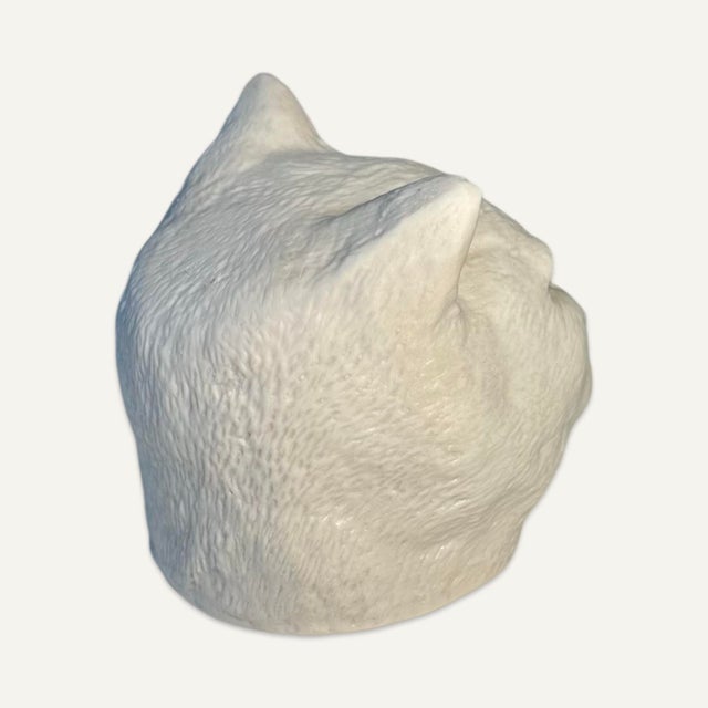 1990s Kiki Smith, Cat 1999, High Fired Porcelain With Glazed Interior For Sale - Image 5 of 8