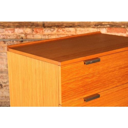 Mid-Century Oak Chest of Drawers with Chrome Legs by John and Sylvia Reid for Stag, 1960s For Sale - Image 4 of 11