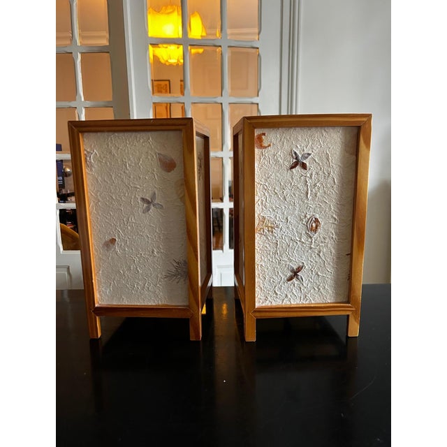 Mid-Century Modern Dried Flower Lamps, 1970s, Set of 2 For Sale - Image 3 of 14