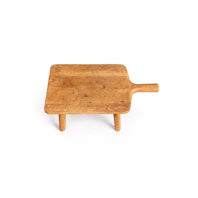 1960s Mid-Century Swedish Pine Milking Stool with Handle, 1960s For Sale - Image 5 of 9