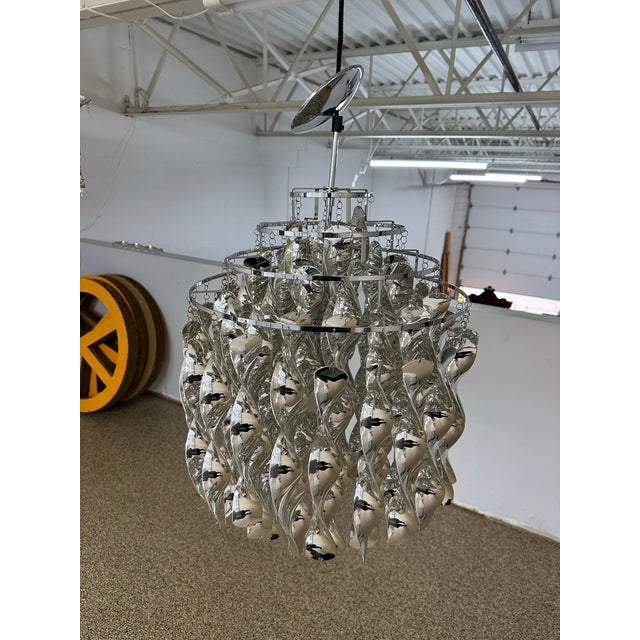 1970s Silver Spiral Pendant Lamp by Verner Panton For Sale - Image 9 of 11