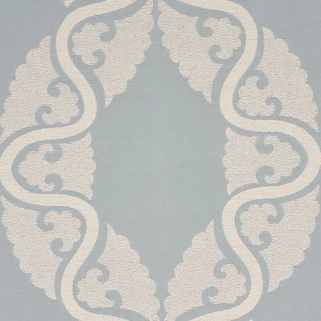 Contemporary Sample - Schumacher Siljan Fabric in Sky For Sale - Image 3 of 5