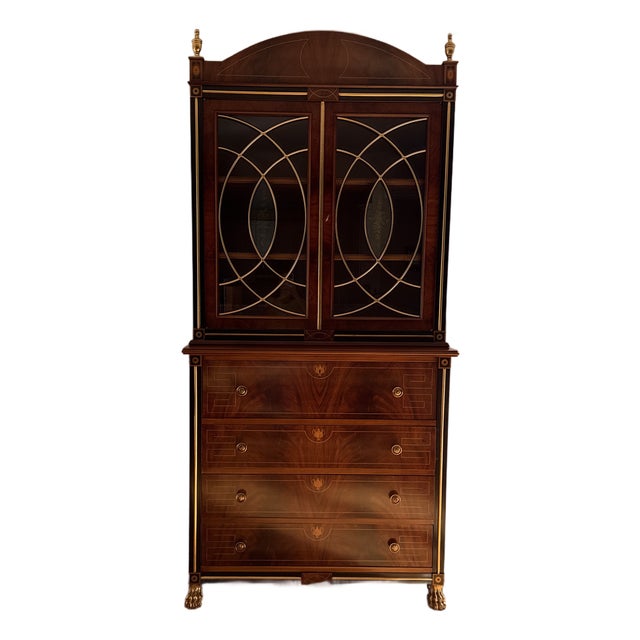 1950s Secretary’s Desk,Mahogany Chippendale Style. For Sale
