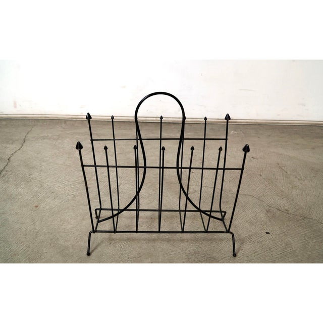 1950’s Mid-Century Modern Arthur Umanoff Style Magazine Rack For Sale In Los Angeles - Image 6 of 11