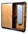 Art Deco Hall Cabinet with Coat Rack, Shelves and Mirror, 1940s For Sale