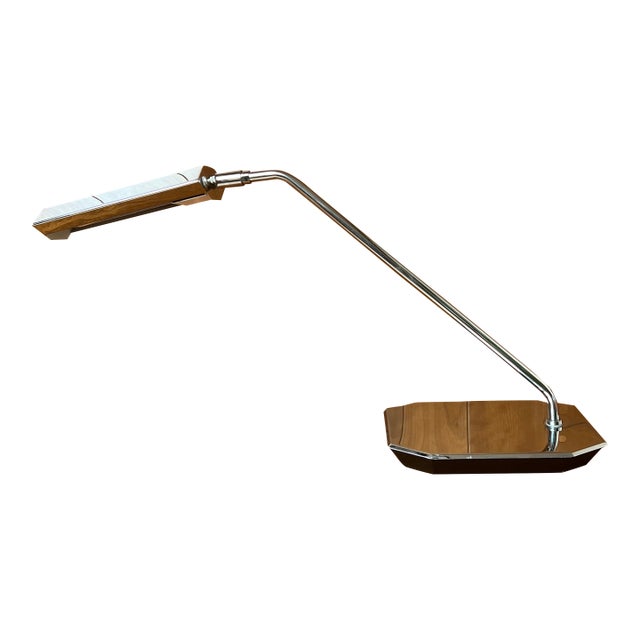 Mid-Century Koch & Lowy Chrome Swing Arm Adjustable Desk Lamp For Sale