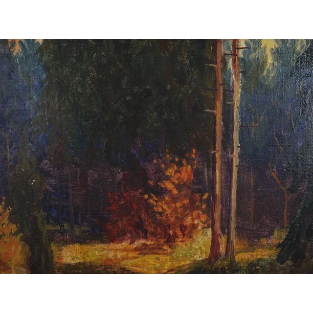 The Autumn Forest, 1960s, Oil on Canvas, Framed For Sale - Image 6 of 13
