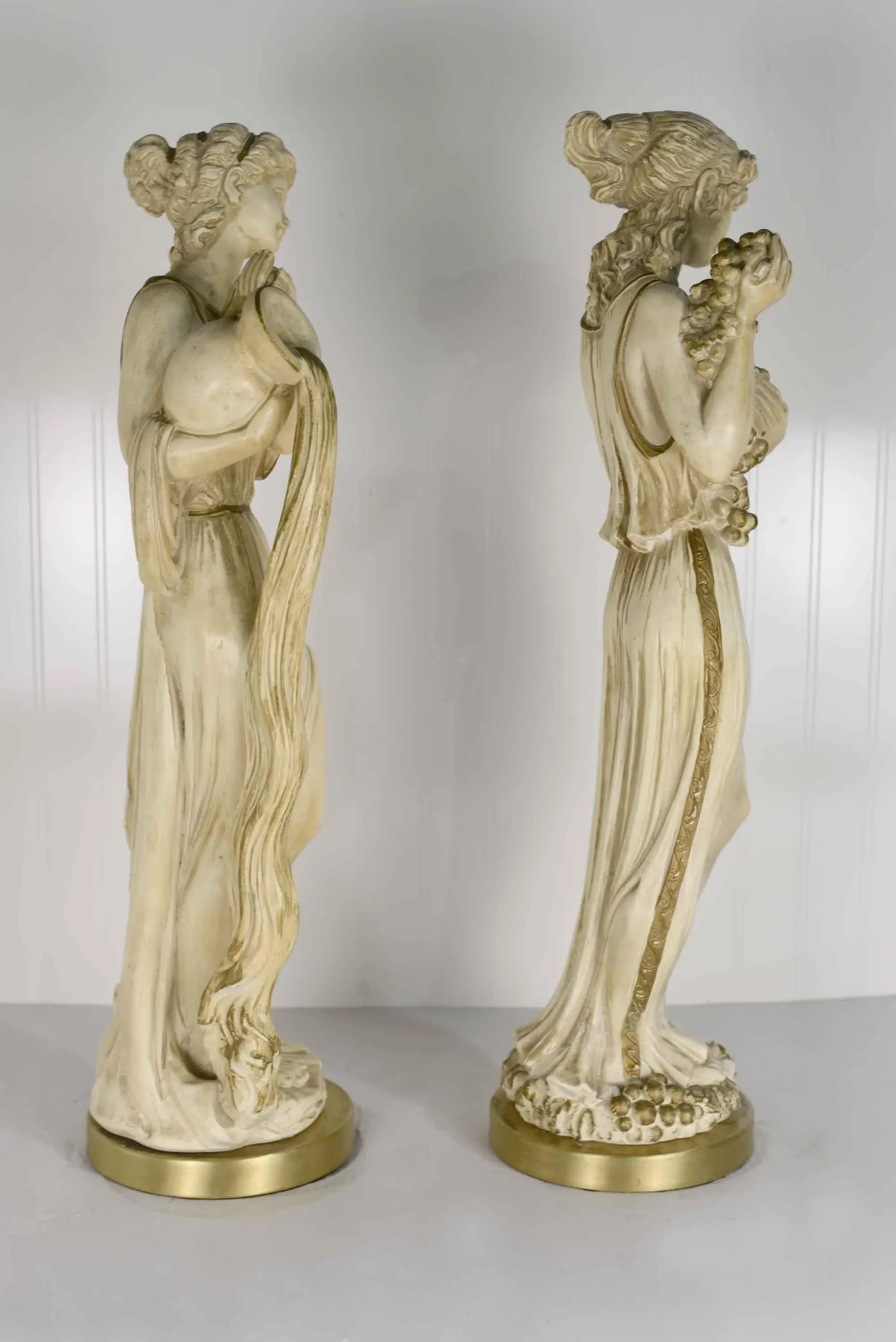 UNIVERSAL STATUARY CHICAGO 1960年代 石膏オブジェ 1950s Classical Greek Figures Chalkware by Universal Statuary Corp