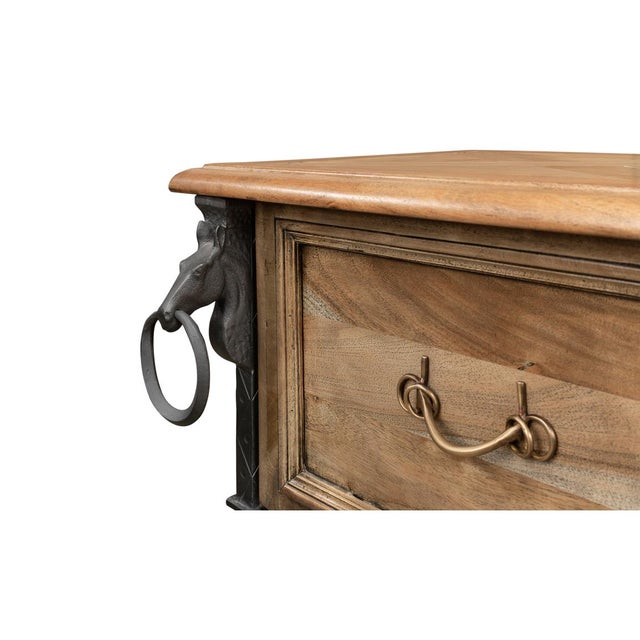 Industrial Equestrian Console Table For Sale - Image 11 of 12