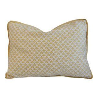 Mariano Fortuny Canestrelli Italian Shell Feather/Down Pillow For Sale