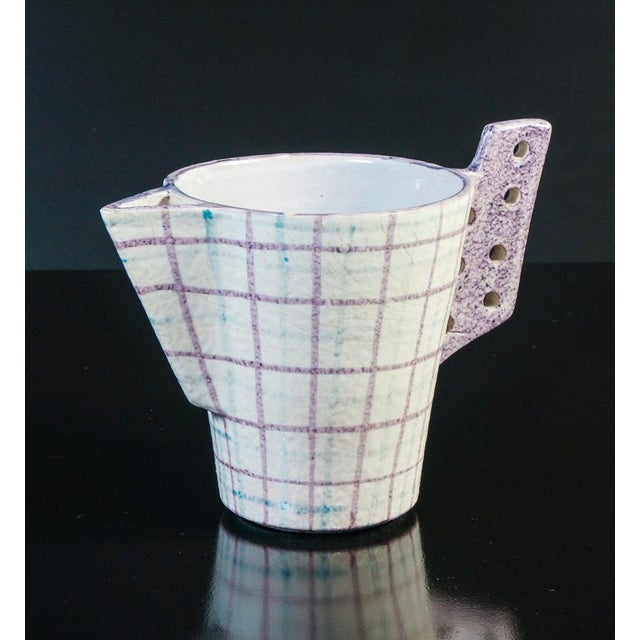 Majolica Jug, Albisola, 1950s For Sale - Image 10 of 10