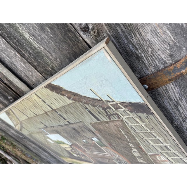 Early 20th Century Early 20th Century Rural Pennsylvania Landscape Oil Painting, Framed For Sale - Image 5 of 13