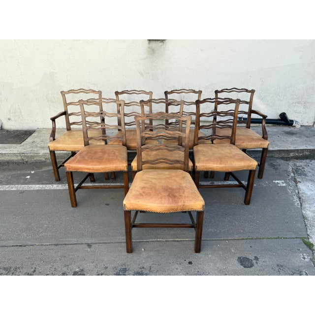 Design Plus Gallery presents a Set of Eight Dining Room Chairs in the Chippendale Style. Chippendale furniture is a famous...