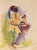 Watercolor on paper realized by Mino Maccari in 1930s. Hand signed lower right. Very good condition. This piece is...