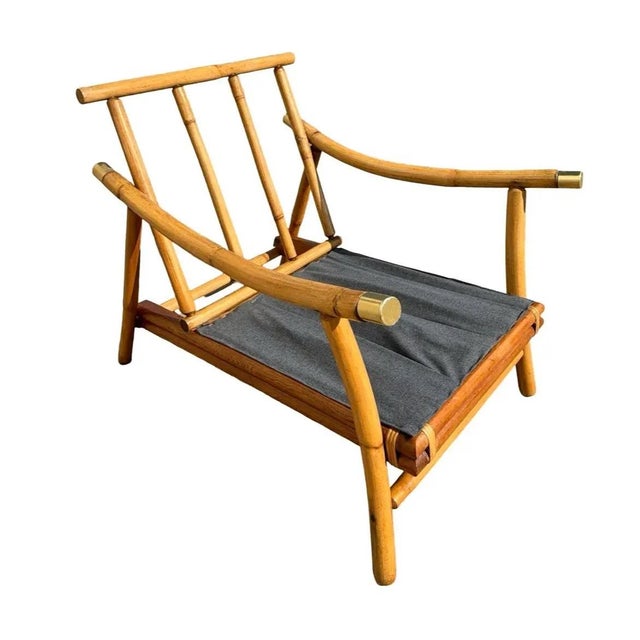 Mid 20th Century John Wisner, Refurbished Far Horizons Sofa and Chair Set by Ficks Reed. Iconic Mid-Century, Vintage Bentwood in Excellent Condition. For Sale - Image 5 of 11