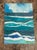 Layers of torn paper and watercolor flow together to evoke the steady, meditative movement of the sea. Bands of turquoise,...