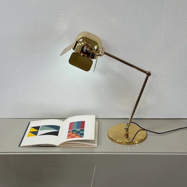 Ghindini 1961 Flamingo Brass Table Lamp For Sale - Image 4 of 5