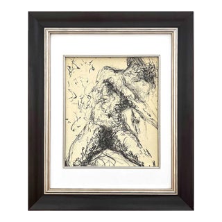 Salvador Dali Nu Gris Original Lithograph 1967 Framed For Sale