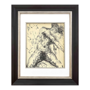 Salvador Dali Nu Gris Original Lithograph 1967 Framed